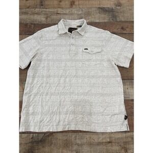 Men's Howler Bros Cotton Polo Pearl Snap Sz Lg (2281)